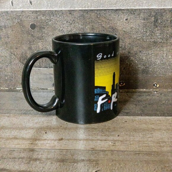 FRIENDS COFFEE MUG GOOD COFFEE GOOD FRIENDS 1995 VINTAGE WARNER BROS DINER CUP - Picture 3 of 6